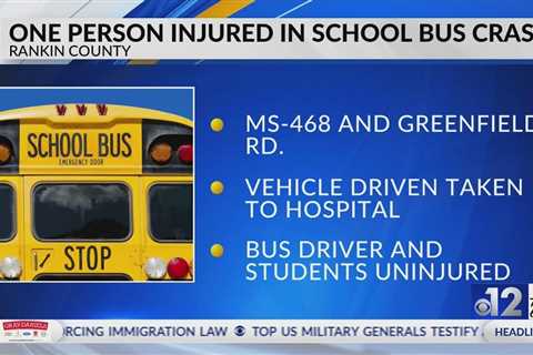 One injured in Pearl school bus crash