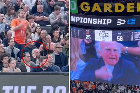 Larry David Seemed Completely Depressing Throughout UConn’s March Insanity Win