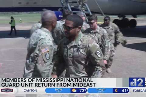 Mississippi National Guardsmen return home from Middle East