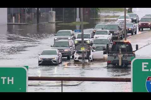 Flooding across the area in Orleans and Jefferson Parish