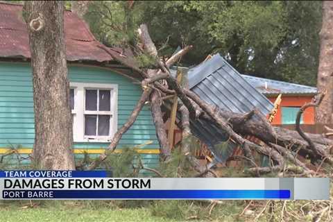 Port Barre storm damages unify the community