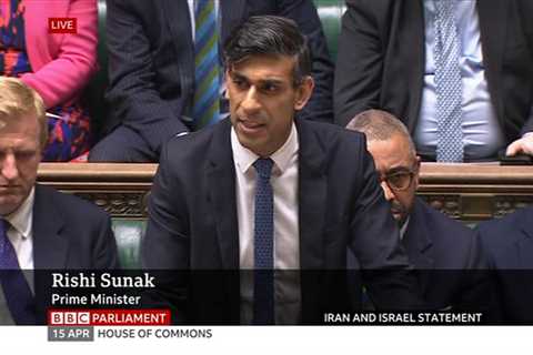 Rishi Sunak condemns Iran's missile strike as act of a despotic regime