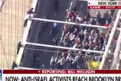 Pro-Palestine Protestors Take Over the Brooklyn Bridge, Block Traffic (VIDEO)