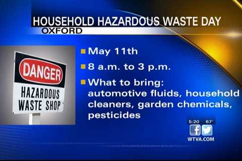 Household Hazardous Waste Day coming up