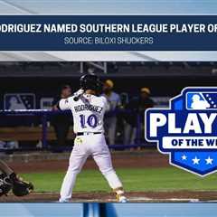Carlos Rodriguez named Southern League Player of the Week