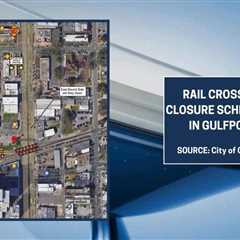 Rail crossing closure scheduled in Gulfport expected to last for hours