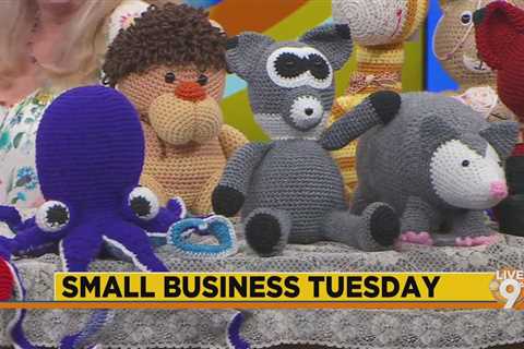 Donna Corken crochets stuffed animals