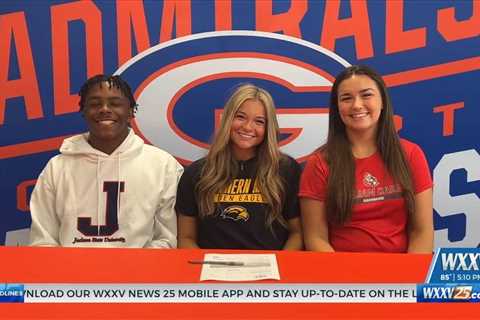 Three Gulfport High student athletes are heading to the next level