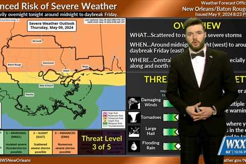 5/9 – Trey Tonnessen's “Enhanced Severe Risk” Thursday Night Forecast