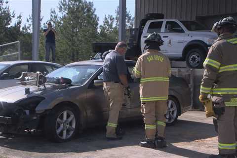 Firefighters extrication class