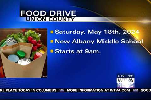 A food drive is happening in Union County