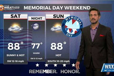 5/24 – The Chief's “Hot & Humid Memorial Day Weekend” Friday Morning Forecast