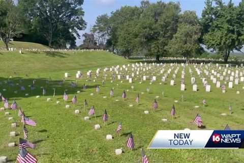 Flags line Vicksburg National Cemetery ahead of Memorial Day