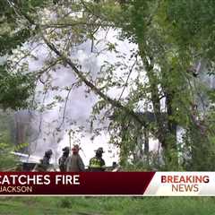 Fire breaks out at house in South Jackson
