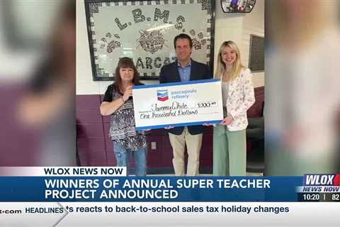 Chevron, WLOX present 2024 Super Teacher with $1,000 check