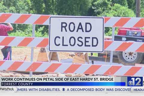 Work still underway on Petal side of East Hardy Street bridge