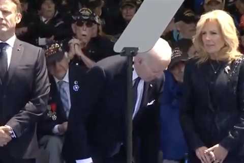 HUMILIATION: Biden Almost Collapses at D-Day Celebrations… “Is He Downloading in His Diaper?”..