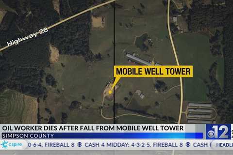 Mississippi oil worker dies after fall from mobile well tower