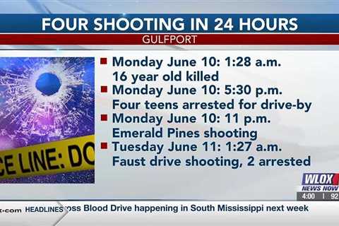 Early-morning shooting ends in 2 arrests; Gulfport sees 4 shootings in 24 hours