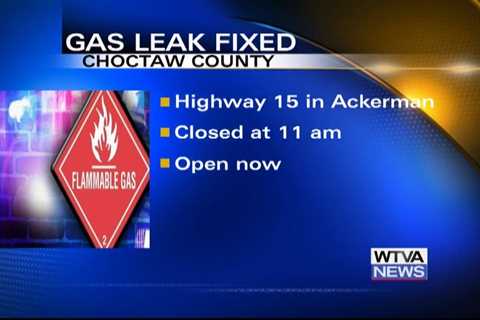 Gas leak resolved in Ackerman