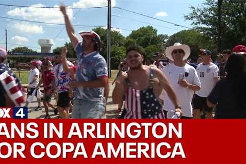 Soccer fans from far and wide make trek to Arlington to cheer on USMNT