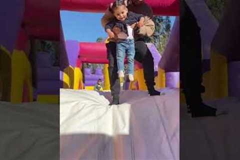 Father And Child Slide Mishap