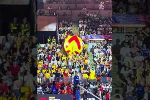 Crowd Keeps Giant Ball Afloat