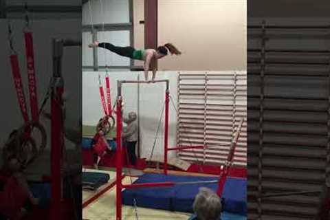 Gymnast Fails And Misses The Bar