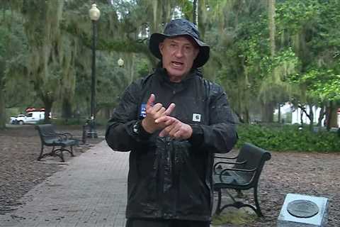 Jim Cantore in Tallahassee ahead of Helene Landfall