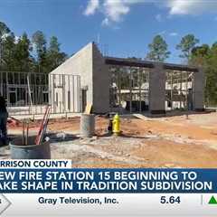 Harrison County Fire Station 15 beginning to take shape