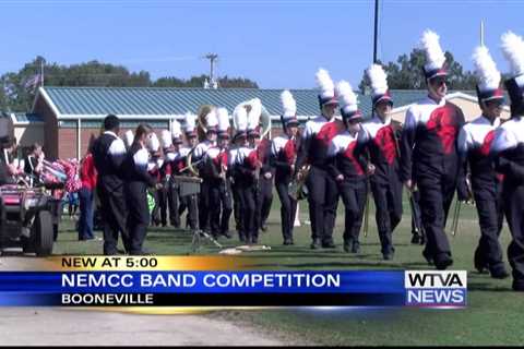 More than 30 marching bands gathered at NEMCC