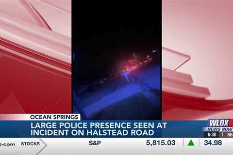 Large first responder presence seen at incident on Halstead Road in Ocean Springs