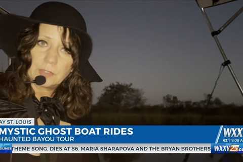 Embarking on a spooky boat tour around Bayou Caddy