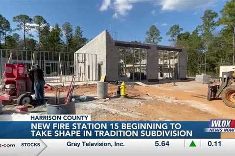 Harrison County Fire Station 15 beginning to take shape