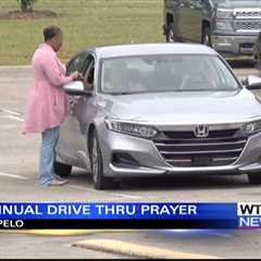 Drive-thru prayer happened Saturday in Tupelo