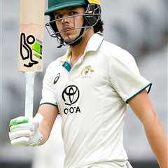 Test hopeful Sam Konstas helps Australia A navigate tricky run chase as fellow batting contenders..