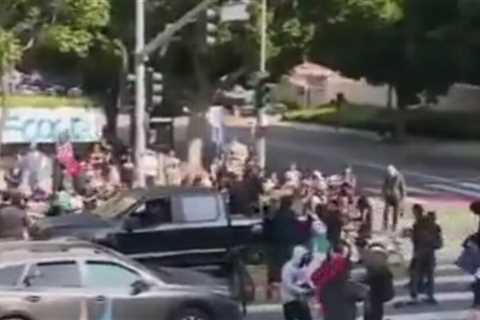 Pickup Truck Delivers Bionic Face Shields, Other Supplies to LA Rioters (Video)