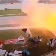 CLASSIC: Viral Video From 2022 Shows the Moment a Family’s Yard Turned Into a WAR ZONE Due to a..