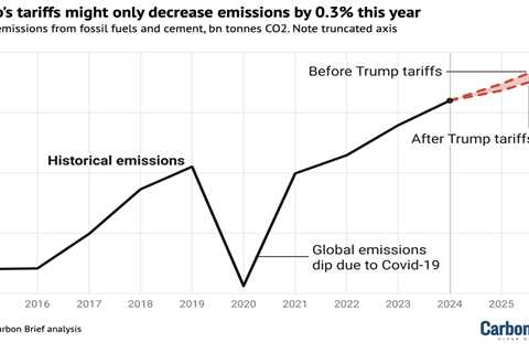 Analysis: Trump’s tariffs could cut just 0.3% from global CO2 emissions in 2025