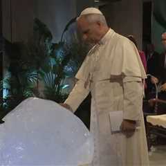 Woke Pope Leo XIV Blesses a Block of Ice as Climate Activists Perform ‘Earth-Worshipping Ritual’..