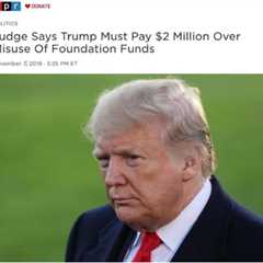 Trump Must Return Stolen Money