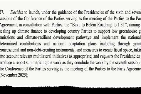 COP30: What does the ‘Baku to Belém roadmap’ mean for climate finance?