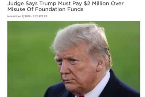 Trump Must Return Stolen Money