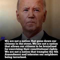 “We Are Not a Nation that …. “