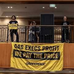 Greenpeace activists disrupt major gas conference in Sydney