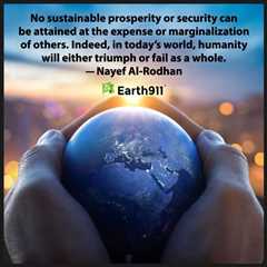 Earth911 Inspiration: We Triumph or Fail as a Whole